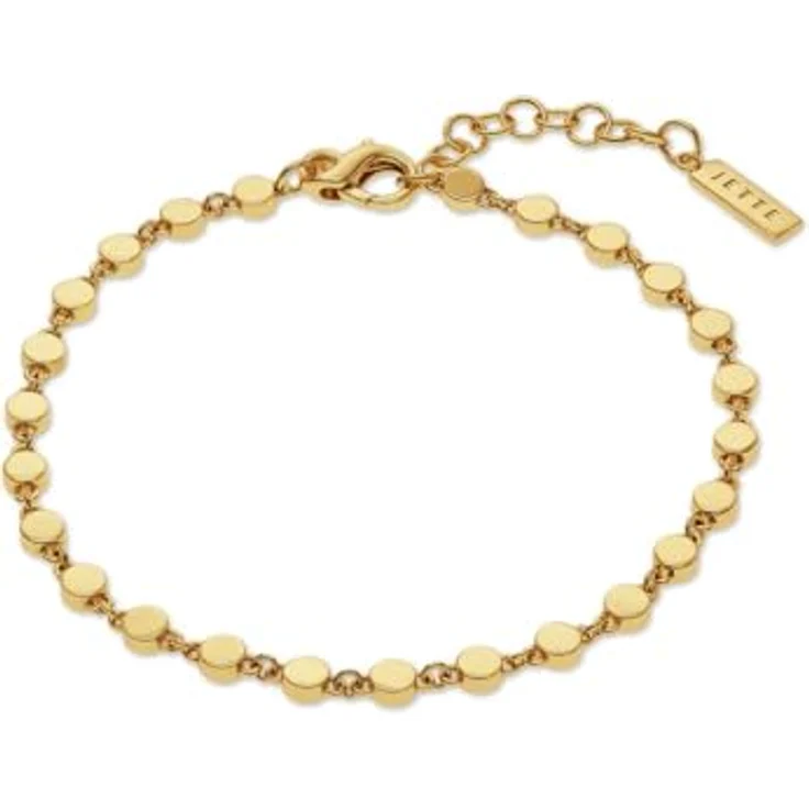 JETTE Damen-Armband 925er Silber, recycelte Zirkonia, Gelbgold, One Size, 32028454 – Bild 1