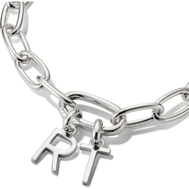 Thomas Sabo Charm Club Connect Charm-Anhänger Buchstabe T, Recyceltes 925 Silber mit filigraner Öse, vielseitig kombinierbar – Bild 2