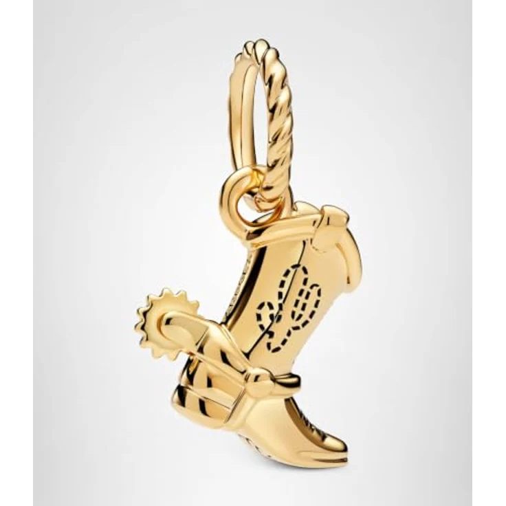 Pandora Charm-Einhänger 764606C01, Vergoldet, Cowboystiefel Design, Disney Toy Story, 14k Goldmetall – Bild 4
