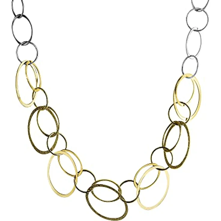 Celesta Damen-Halskette 925 Sterling Silber, 45 cm, diamantiert, weiß, anlaufgeschützt – Bild 1