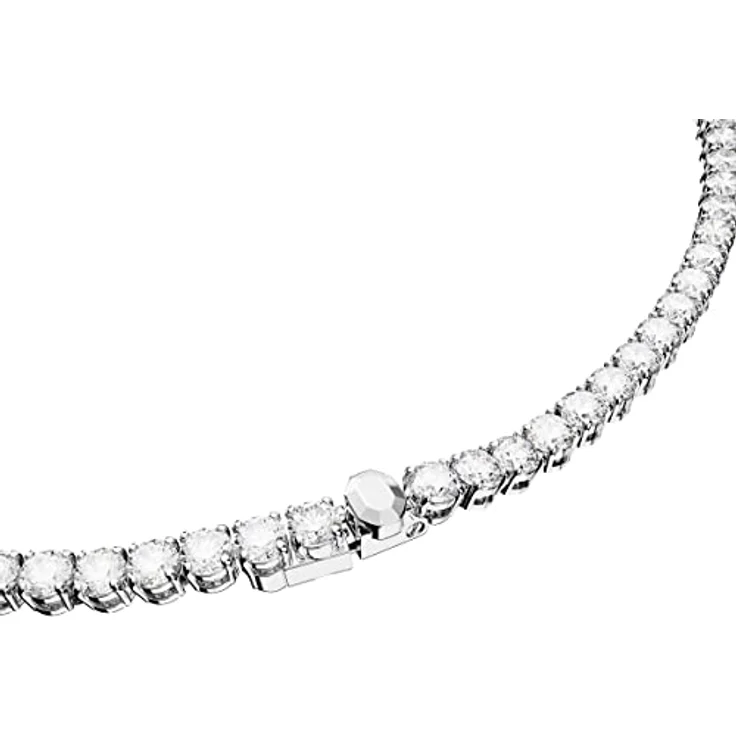 Swarovski Silberkette Matrix Tennis 5681801, Unisex Kette mit funkelnden Kristallen, 50 cm, rhodiniert – Bild 4