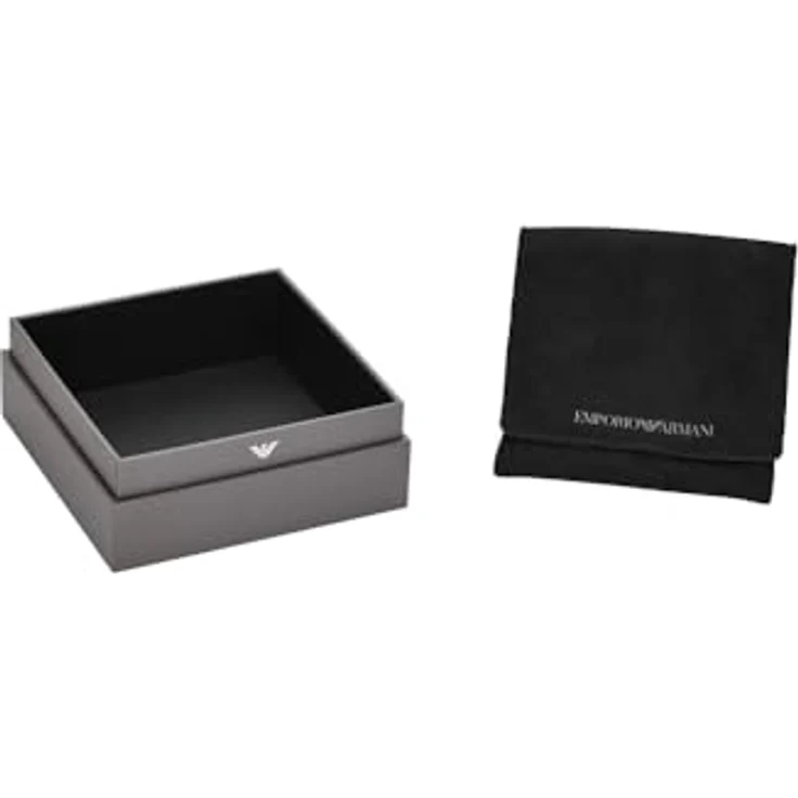 EMPORIO ARMANI Herren Edelstahl Armband EGS3186040, Bicolor gebürstet, 19 cm + 2 cm Länge, Karabinerverschluss – Bild 3
