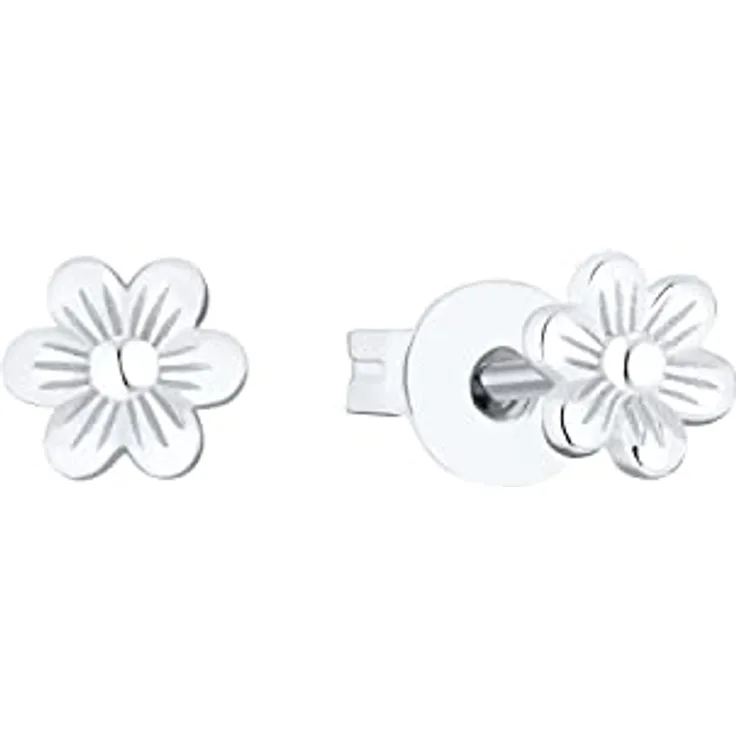 Prinzessin Lillifee Ohrstecker Flower, 925 Sterling Silber mit Rhodium-Schicht, 5 mm