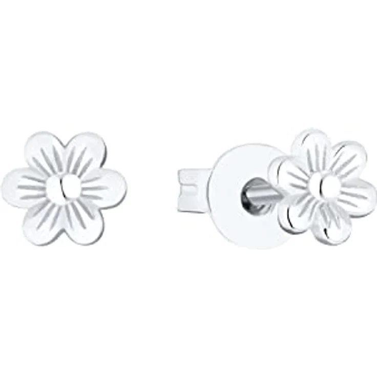 Prinzessin Lillifee Ohrstecker Flower, 925 Sterling Silber mit Rhodium-Schicht, 5 mm – Bild 1