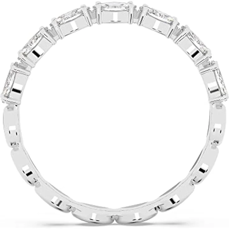 Swarovski Matrix Vittore Marquise Ring, Weiss, rhodiniert mit schimmernden Schmucksteinen im Marquise-Schliff, Damenring – Bild 4