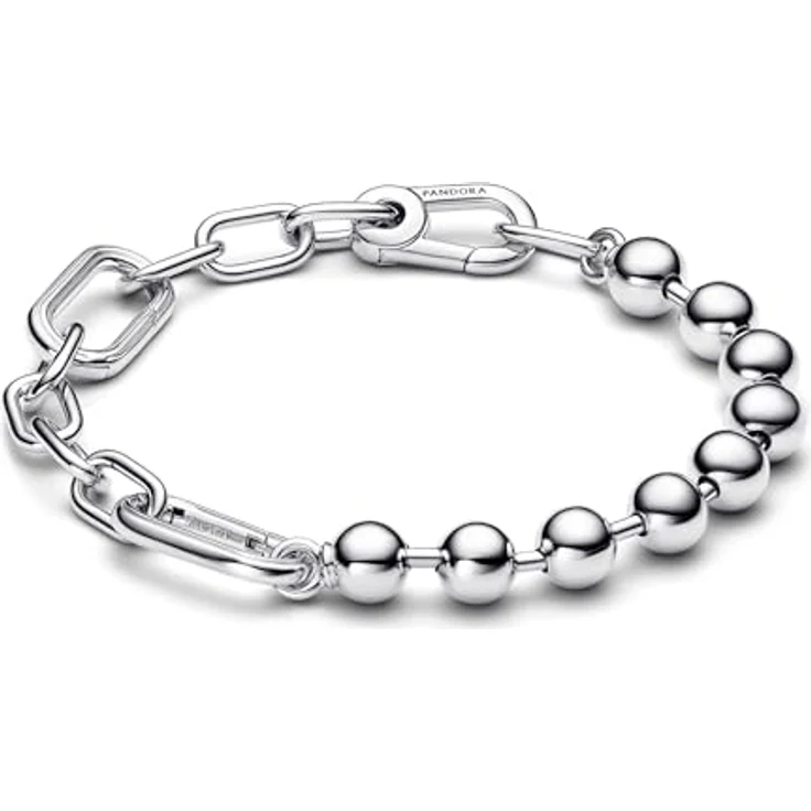 PANDORA ME Metallperlen & Gliederkettenarmband, aus Sterling Silber, 16cm, kompatibel mit ME-Kollektion, 592793C00-2 – Bild 1