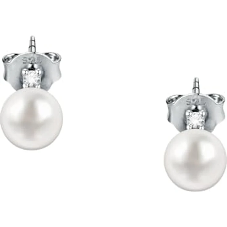 FAVS Damen-Ohrstecker, 925er Silber mit Süßwasserperle, One Size – Bild 2