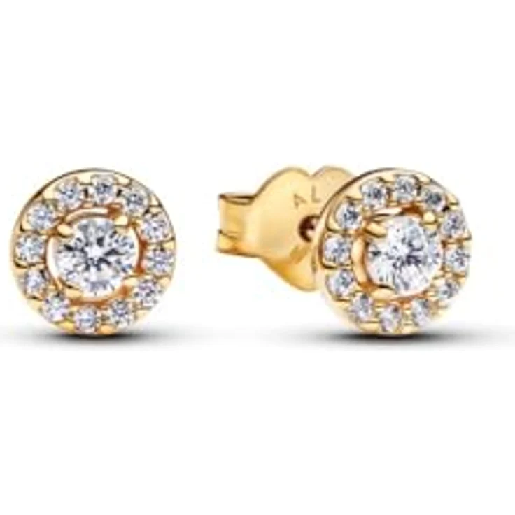 Pandora Ohrstecker Timeless 263019C01, Gold Ohrstecker aus der Timeless-Kollektion mit hochwertiger Vergoldung – Bild 1