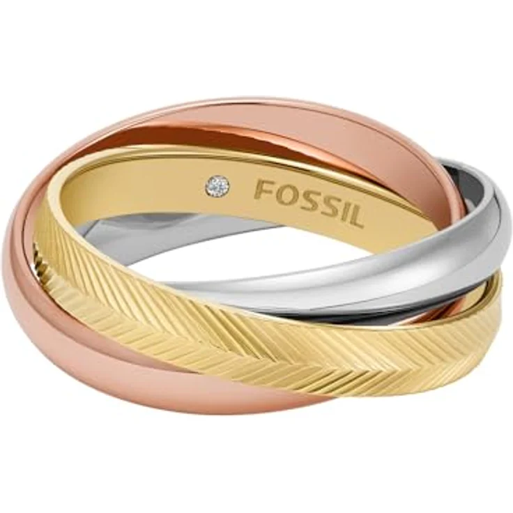Fossil Damenring HARLOW JF04807998, eleganter Silberring mit zeitlosem Design – Bild 1