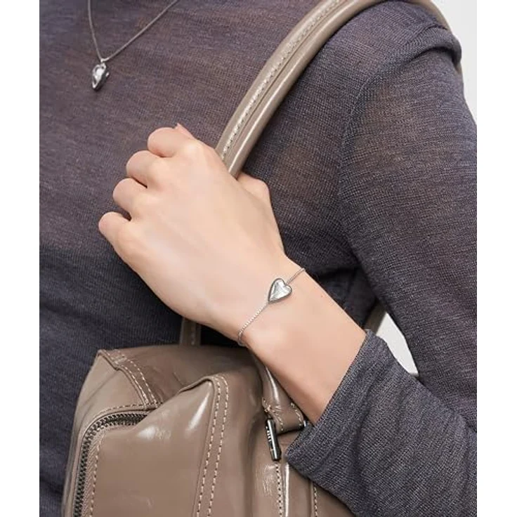 Liebeskind Berlin LJ-1736-B-23 Damen Armband aus Edelstahl, 24 cm, Silber poliert mit Slider-Verschluss – Bild 3