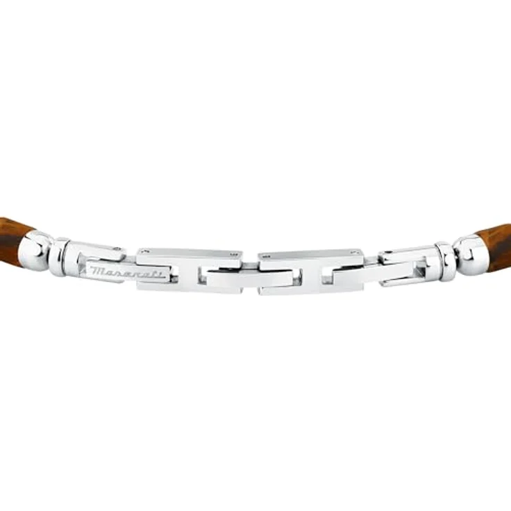 Maserati Herrenarmband ICONIC-Kollektion, Stahl mit Steinen, 22 cm, praktischer Schmuckverschluss – Bild 3