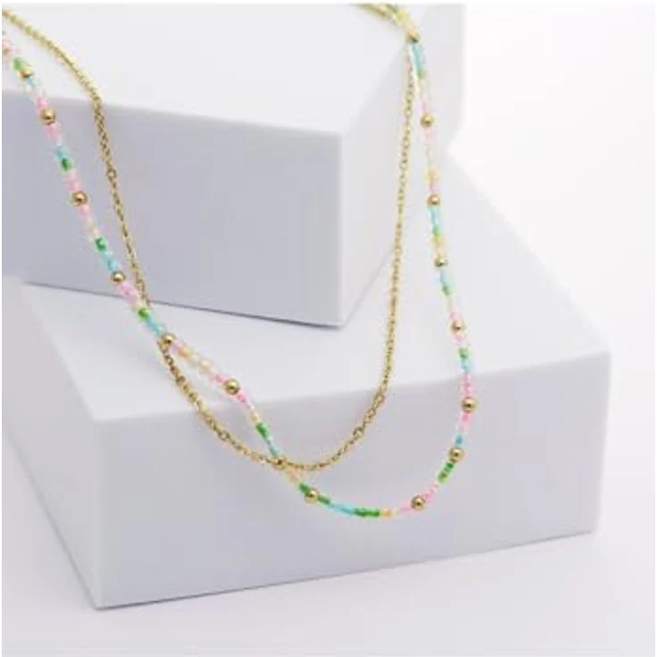 Guido Maria Kretschmer Damen-Kette Edelstahl und Kunststoff, zeitloses Design, One Size, Schwarz – Bild 4