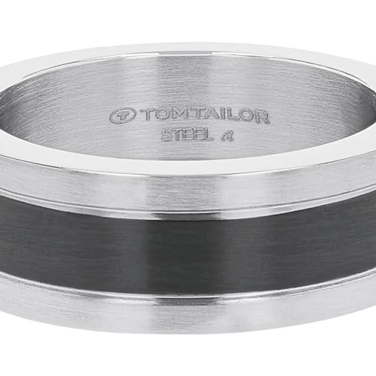 Tom Tailor Herrenring 8 mm, Edelstahl Bicolor, Geschenkidee in Schmuck Geschenk Box, Modell 2100665 – Bild 5