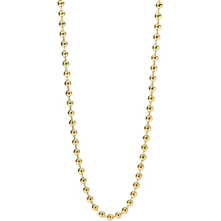 Purelei Kette ohne Anhänger Bubble, Kugelkette aus 14K vergoldetem Edelstahl, gold – Bild 1