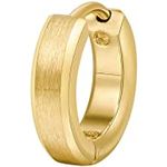 Brosway INK BIK23, Einzelohrring aus 316L-Edelstahl mit 14-karätiger Gold-PVD-Beschichtung, Durchmesser 12 x 4 mm