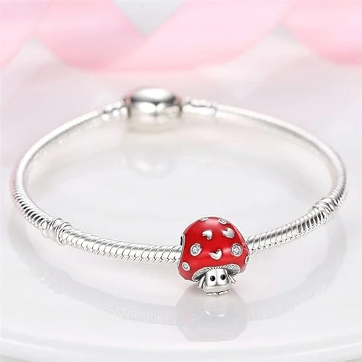 Pandach Charm Anhänger für Armband, 925 Sterling Silber mit Zirkonia-Steinen, kompatibel mit europäischen Armbändern und Halsketten für Frauen und Mädchen – Bild 2