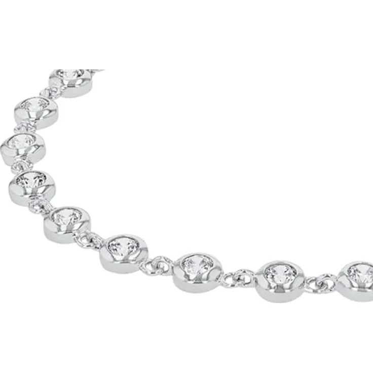 s.Oliver Armband 925 Sterling Silber/Edelstahl für Damen, 21 Zirkonia-Steine, flexibles Design, 16+4 cm, in Schmuck Geschenk Box – Bild 4