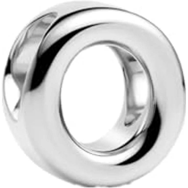 Anduonie Charms Buchstabe Charm Anhänger Silber 925, Roter Bead Charm für Europäische Armbänder und Halsketten, Größe 4.5mm~5.0mm, für Frauen (O) – Bild 1