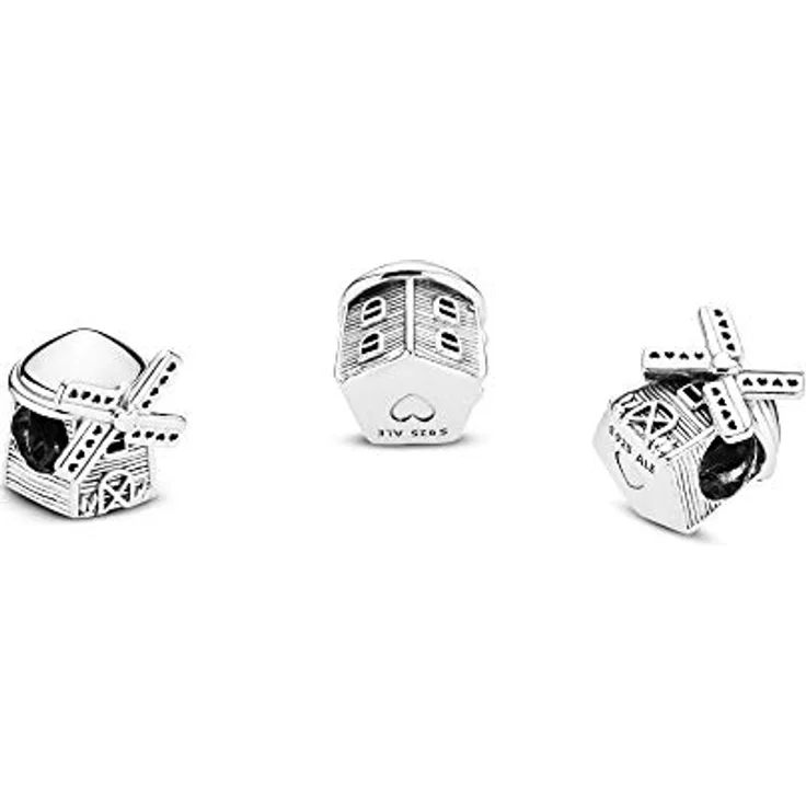 PANDORA Windmill Charm aus Sterlingsilber, Symbol für Selbstständigkeit und Ausdauer, Höhe 10,8mm – Bild 2