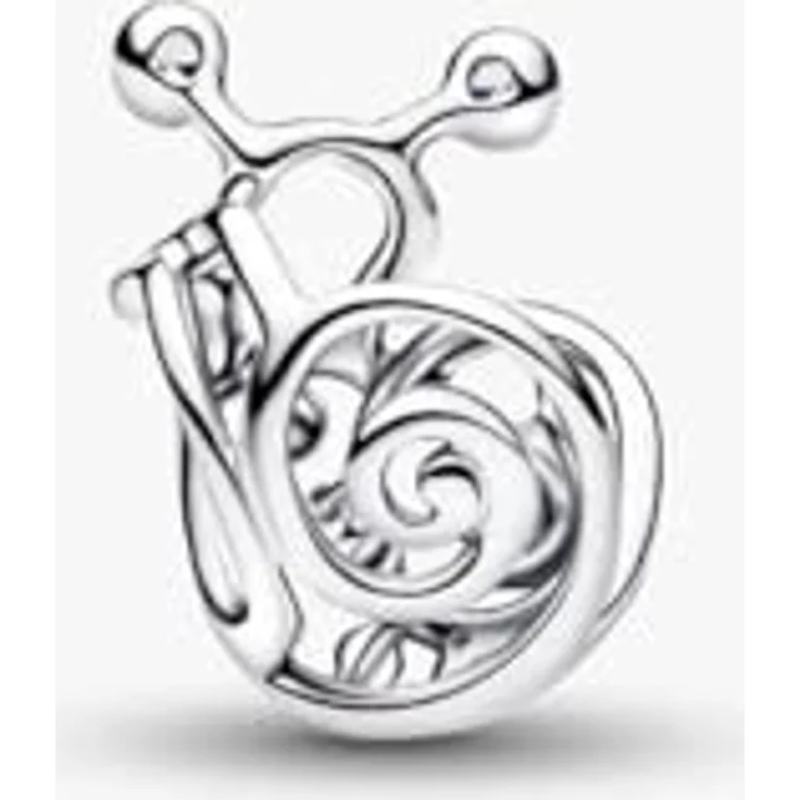 PANDORA Charm Schnecke offen gearbeitet, 925 Sterling Silber mit Cubic Zirkonia und Kristall, filigraner Tier Anhänger, kompatibel mit Moments, 794557C01 – Bild 2