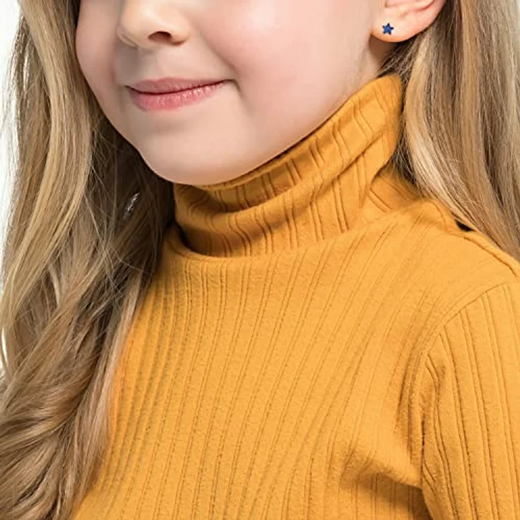 Amor Paar Ohrstecker Stern, 925 Sterling Silber mit Kristallglas für Mädchen, funkelndes Design – Bild 4