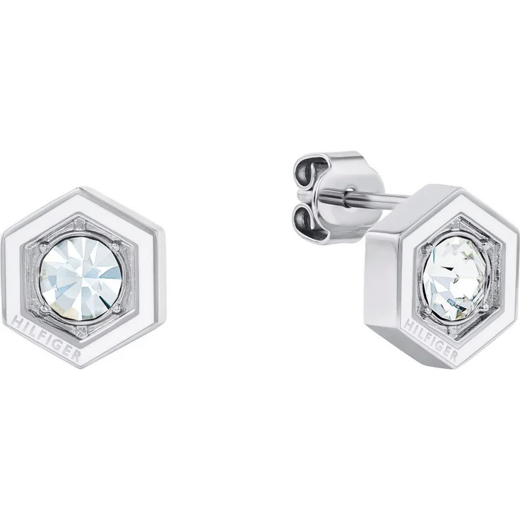 Tommy Hilfiger Geometric Ohrstecker SS24, mit Emaille und Glasstein in Multicolor