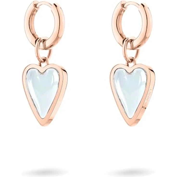 Liebeskind Berlin Damen Ohrringe LJ-1703-E-28, Edelstahl in IP Roségold, 2,8 cm mit Schanierverschluss – Bild 2