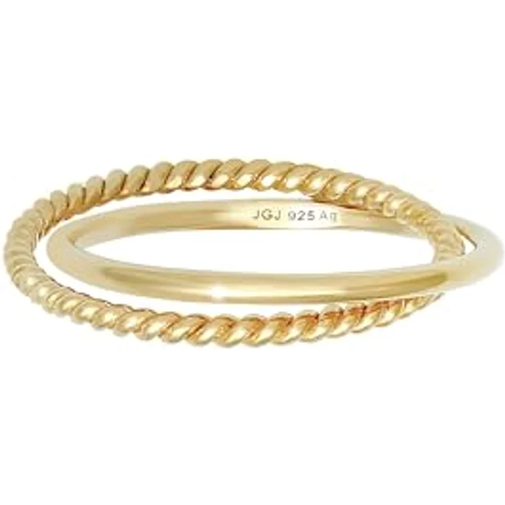 Elli Damenring Wickel Klassisch Filigran Twisted Trend, 925 Sterling Silber, Handgefertigt – Bild 2