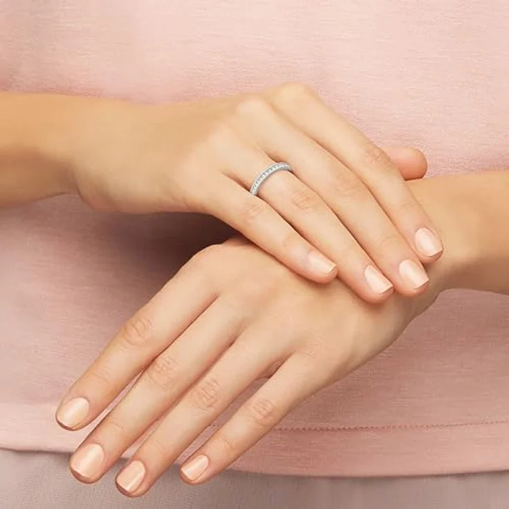 Swarovski Fingerring Matrix Tennis, mit Swarovski® Kristall, elegant und zeitlos – Bild 6