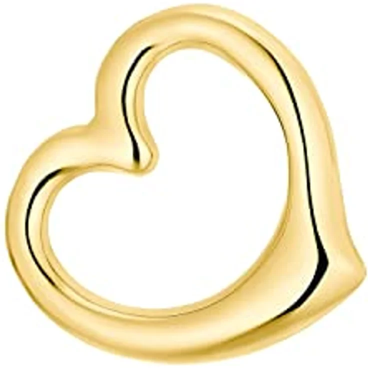Amor Motivanhänger Damen Anhänger, 1,3 cm, Gold, Herz, in Schmuck Geschenk Box, 585 Gold – Bild 1