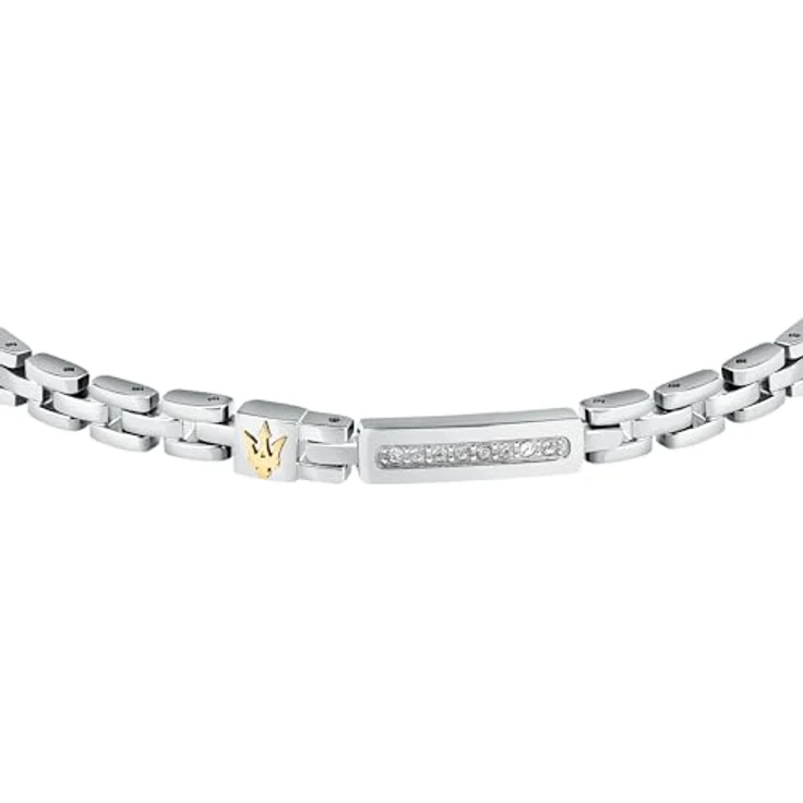 Maserati Herren-Stahlarmband, ICONIC-Kollektion – 21,5 cm lang, mit praktischem Schmuckverschluss, JM324AVD54 – Bild 2