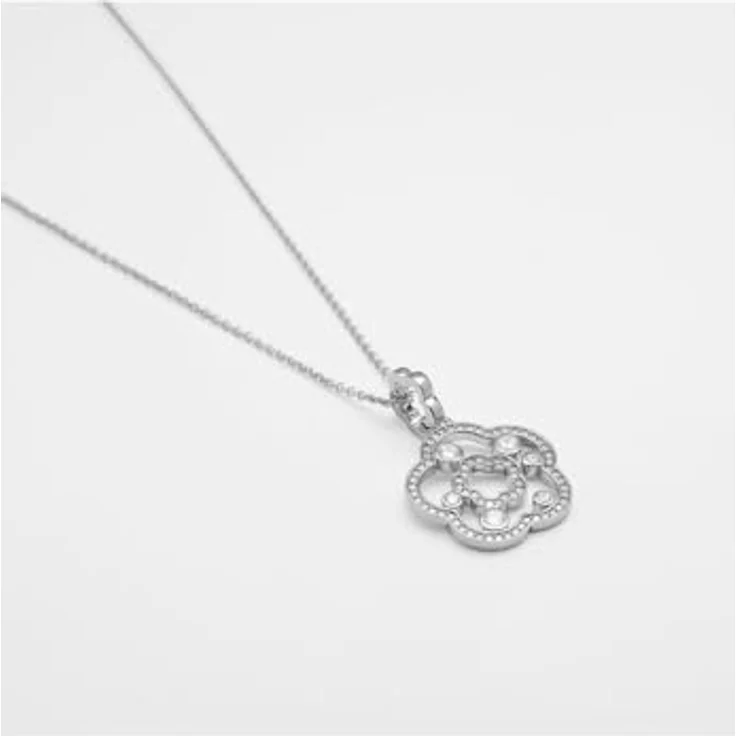 JETTE Damen-Kette 925er Silber, mit recyceltem Zirkonia, One Size, Silber 32029972 – Bild 3