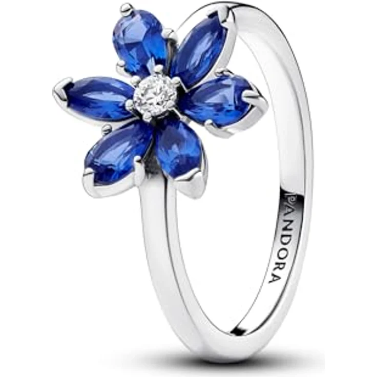PANDORA Timeless Funkelndes Herbarium Cluster Ring, Sterling Silber mit künstlichen Kristallen, Größe 52 – Bild 1