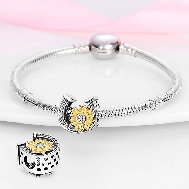 LNQOBU 925 Sterling Silber Schmetterling Charm, Musik Charm für Armbänder und Halsketten, inkl. Geschenktüte und Poliertuch – Bild 2
