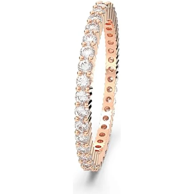 Swarovski Matrix Vittore Ring, Weißer und Rosé Vergoldeter Damenring mit Swarovski Kristallen – Bild 3