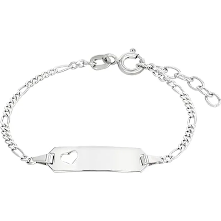 Amor Armband für Mädchen, Sterling Silber 925, verstellbar (12 cm + 2 cm)