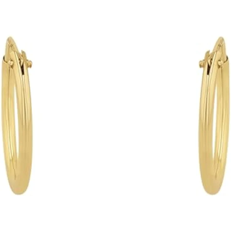 Amor Creolen Damen, klassische Ohrringe aus Gold 375, onesize, in Geschenkbox – Bild 2