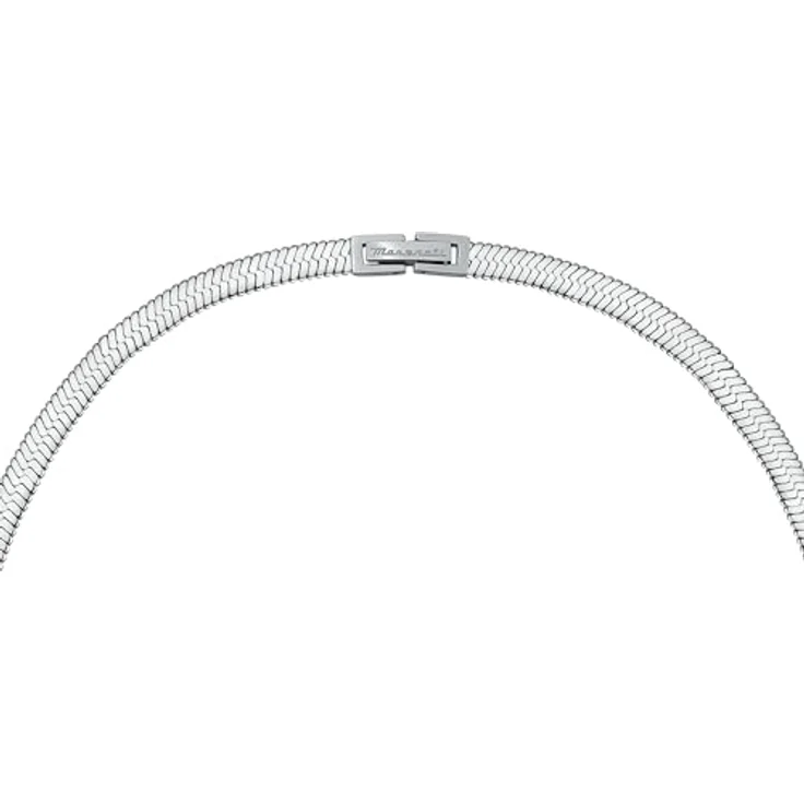 Maserati Iconic Herren Halskette, Stahl mit blauem IP-Beschichtung, 55 cm mit Clip-Verschluss – Bild 3