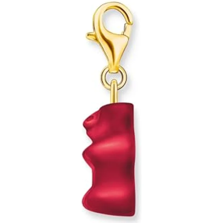 THOMAS SABO Charm-Einhänger Goldbär, mit Kristallglas, Teil der THOMAS SABO x HARIBO Kollektion – Bild 3