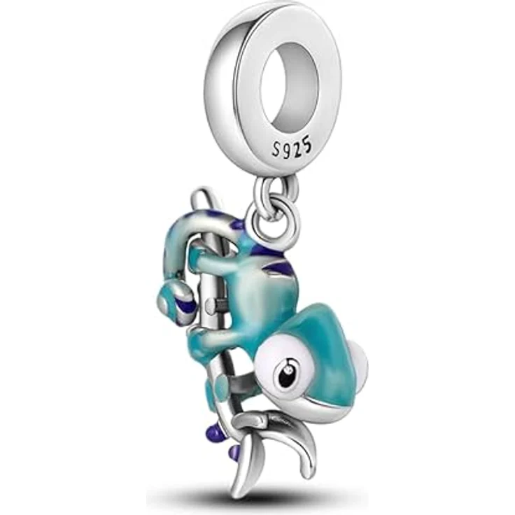 TINSLO Charm Anhänger Damen, 925 Sterling Silber mit Zirkonia-Steinen, kompatibel mit Pandora Armbändern und Halsketten, für Frauen und Mädchen – Bild 2