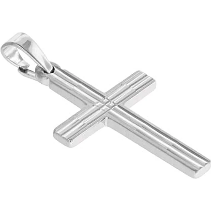 trendor Herren-Halskette mit Kreuz-Anhänger, 925 Silber, 50 cm, zeitloser Herrenschmuck, modische Geschenkidee, 35851 – Bild 2