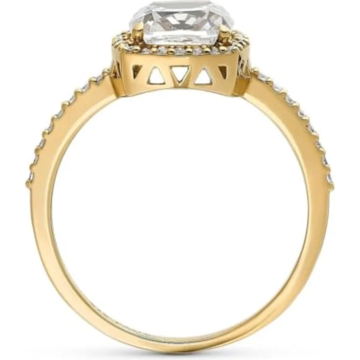 CHRIST Damenring 375er Gelbgold mit 40 Zirkonia, Gelbgold 32029999 – Bild 2