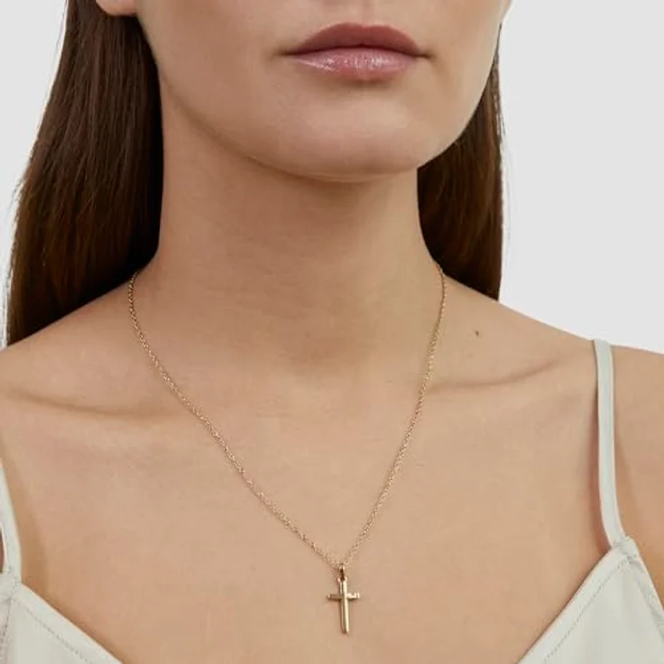 s.Oliver Necklace - Elegante Ankerkette aus poliertem Edelstahl in IP Gold, 50 cm, wasserfest & hautfreundlich – Bild 2