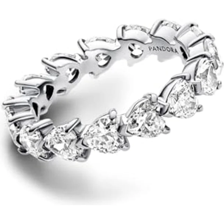 PANDORA Sterling Silver Damenring mit Clear Cubic Zirconia, Größe 50 – Bild 3