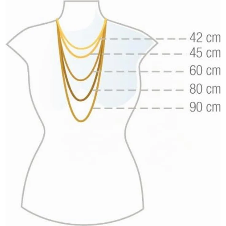 Boccia Damen-Collier Stahl 0802-0150, silbernes Collier mit Bajonettverschluss – Bild 3