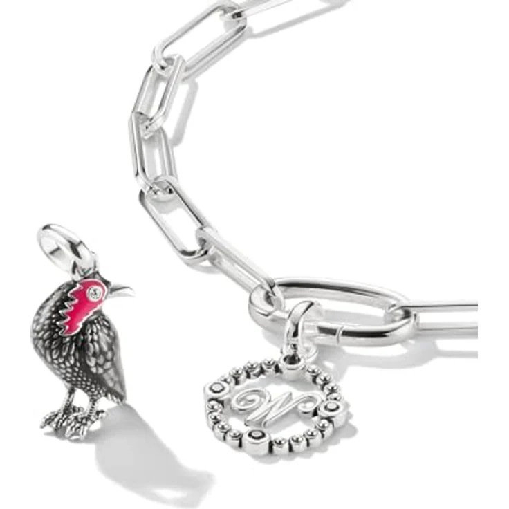 THOMAS SABO Connect Charm-Anhänger Wednesday W, 925 Sterling Silber, mystisches Design aus der offiziellen Kollektion – Bild 2