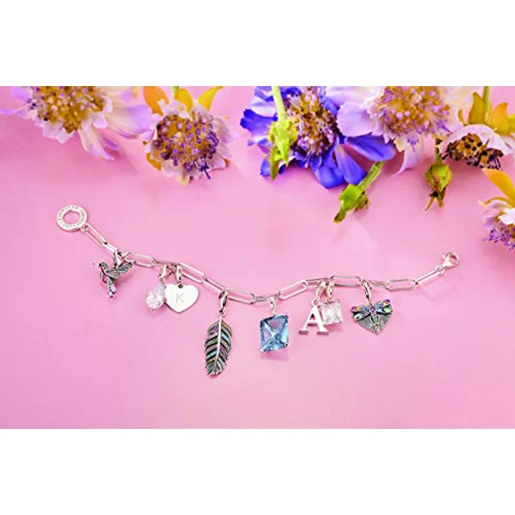 Thomas Sabo Clasp Charm 925 Sterling Silber 1847-051-14, eleganter Charm-Anhänger mit Karabinerhaken für Bettelarmbänder und Ketten – Bild 2