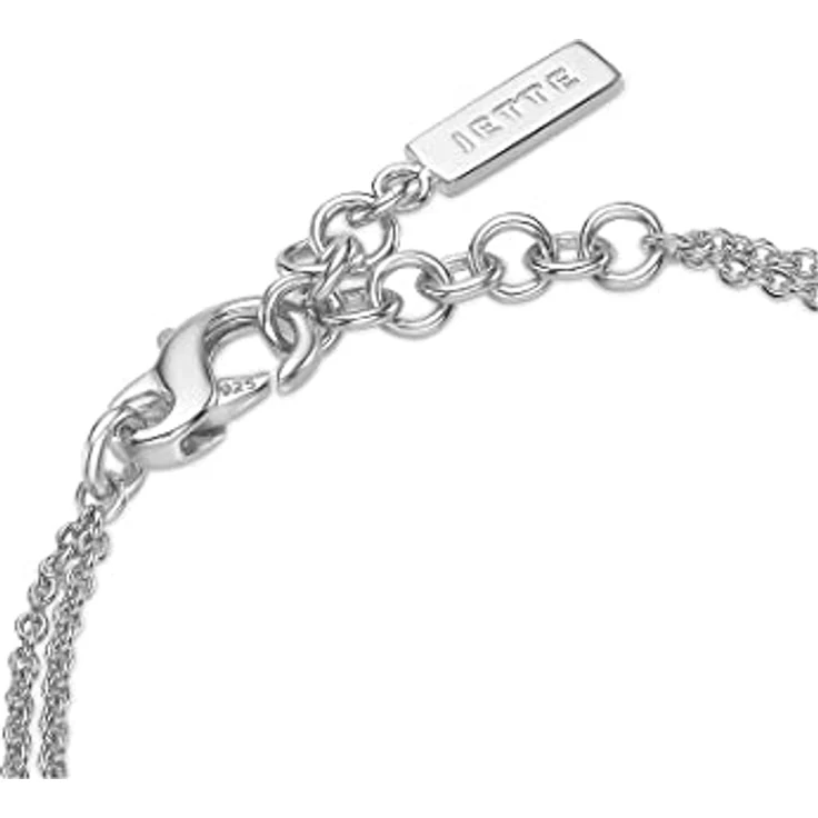 JETTE Damen-Armband 925er Silber, 30 Zirkonia, One Size, Länge 17 cm, Silber 32018222 – Bild 2