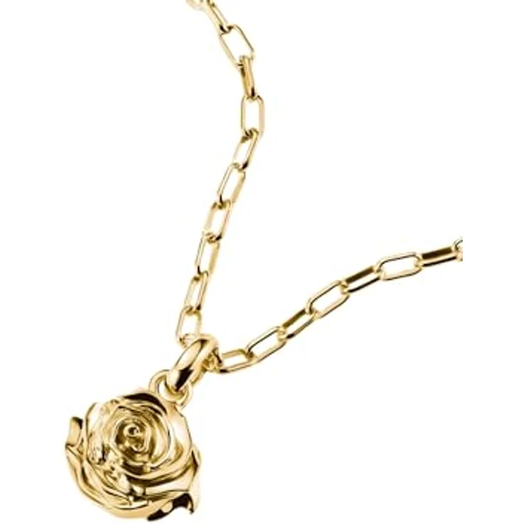 THOMAS SABO Charm-Anhänger Rosenblüte Connect, vergoldet aus 925er Sterlingsilber, filigranes Design für Ketten und Armbänder – Bild 3