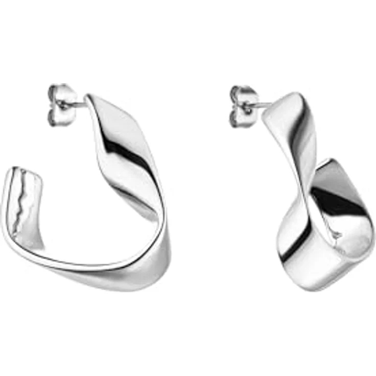 Purelei River Ohrringe – Elegantes Möbiusband-Design, 18K vergoldet, Silber, Damenohrringe für zeitlose Eleganz – Bild 2